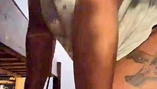 Ebony Milf Strips Teases Then Deepthroats Big Black Cock Preview