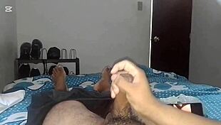 Mom's friend spies my masturbation then gaping anal creampie double penetration humiliation!!