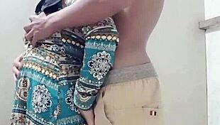 your sister-in-law sneaks over, bends for doggystyle pounding on her natural tits while house is empty