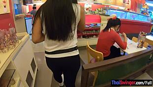 BIG ASS THAI TEEN fucked DOGGYSTYLE by boyfriend after ice cream