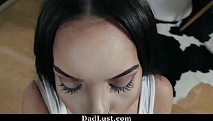 Desperate stepdaughter sucks and fucks stepdad anything for restaurant job dadlust pov hardcore