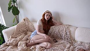 petite redhead scarlet skies lesbian stepsis hints at ex revenge