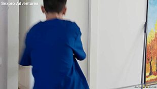 Hey sneaky masseur pounds Connie Perignon doggystyle after wet massage