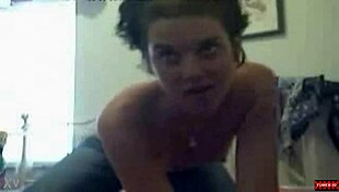 webcam babe strips wet, rips clothes and fucks dildo pussy deep in free show