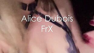 Alice Dubois gets fucked outdoors on car by exhibitionist friend 😈🚗