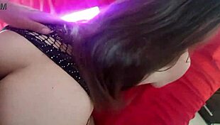 cheating wife in see-through sheer slutting out on all fours for neighbor's cock while hubby's away part 2