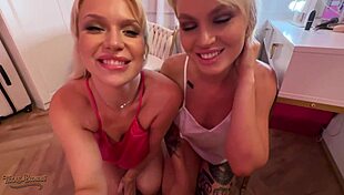Blondes greta and foss texas suck huge cocks deepthroat gagging like total sluts
