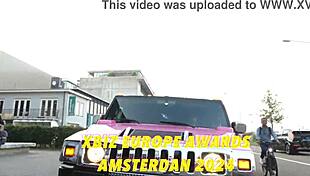 Cataleya's Submissive Wife Takes On Two Cocks in Wild Interracial Rimjob and Cum Fest at Xbiz Amsterdam!