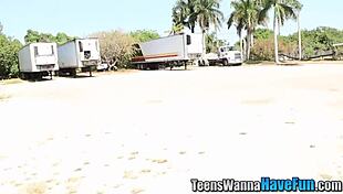 hey teens, ride those cocks cowgirl style till messy facials hit