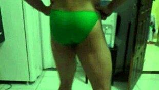 Fitness milf shows off athletic body in intense workout preparation vlog