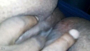 sucking and fingering bbw ebony granny wife's pussy at rest stop