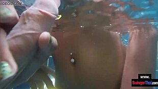dude this thai teen gf rides her euro bf's huge cock poolside so hot!