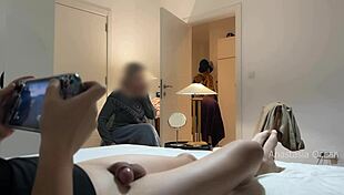 oh man my stepmom and i get ready for dinner while husband relaxes flashing his cock cfnm...