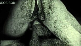 vintage milf reveals hairy pussy in erotic retro silent flick