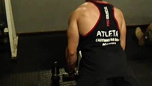 Fitness milf shows off athletic body in intense workout preparation vlog