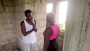 picture this ebony couple sneaking off for rough doggystyle in an abandoned house squirting everywhere outdoors