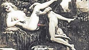 Vintage Erotic Drawings Burst with Retro Intensity