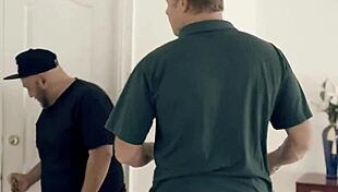 I roughly fuck this petite teen while stepdad watches her small tits bounce