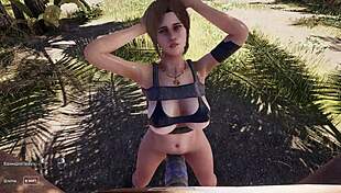couldn't resist sitting on that stone dick again in steamy 3d hentai
