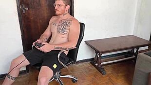 horny big ass interrupts my game so i bareback her tight hole raw
