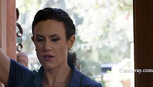 penny barber's dirty office secret unfolds as dana vespoli dominates her milf cunt with face sitting and strapon
