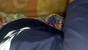 stepmom jerks off and deepthroats stepson's big cock in quick wet session