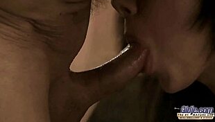 old hairy pussy gets fucked hard by old man as teen rubs cock swallows hot jizz