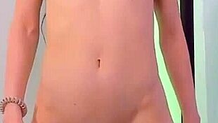 perfect body brunette sways seductively on webcam stage