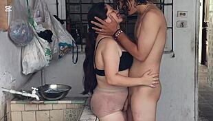 whoa these curvy colombian stepsibs gettin freaky in garage shower domination style real casero vibes 🔥🚿