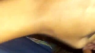 stepmom jerks off and deepthroats stepson's big cock in quick wet session