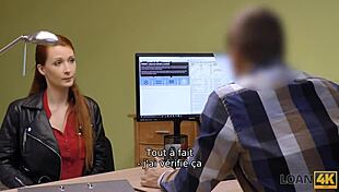 Loan4k Redhead Milf with Big Natural Tits Fucked Doggystyle in Casting for Cash Interview