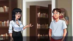 teacher sneaks forbidden fuck with her own student