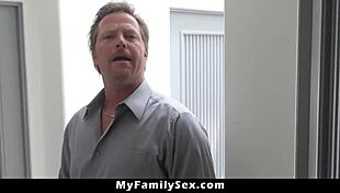 stepdad punishes smoking stepdaughter with hard pussy pounding