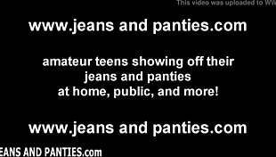 my 18yo ass shakes teasingly inside tight jeans