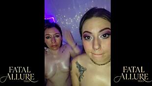 What if exclusive fatal allure's sloppy threesome never stops the intense pounding?