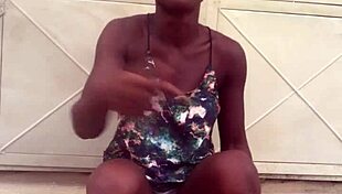 crazy ebony bitch twerks wild ass to afro beats nonstop 🔥🍑