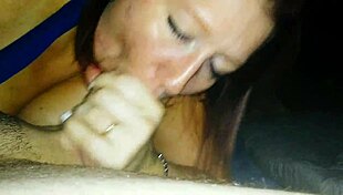 Why settle for bedtime pussy when you can blast a facial on this redhead MILF slut's big tits?