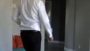Red ass sub bound tight, spanked hard before deep submissive pounding
