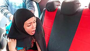 hijab indian stepmom car pounded rough!!