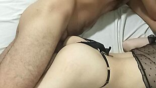 she records every thrust as her skinny body shakes from rough dorm roommate fucking