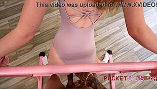 Tiny ballerina teen bends flexible for stepbro's horny narrow ass fuck