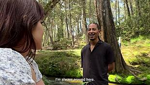 Stranger's Massive BBC Slams Petite Girl's Tiny Pussy By River
