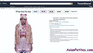 Dude, this white perv ties up his asian fuck doll for rough bdsm tit spanking and pounding