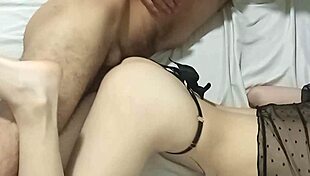 she records every thrust as her skinny body shakes from rough dorm roommate fucking