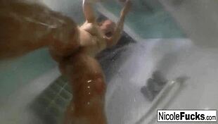 Nicole Aniston Soaks Naked Body in Steamy Shower Masturbation