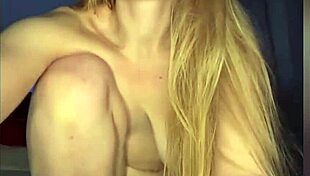 Squirting orgasms from big dildo deep in pussy doggystyle play