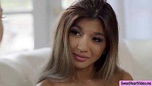 my asian teen body tingles as stepmom's tongue explores my wetness