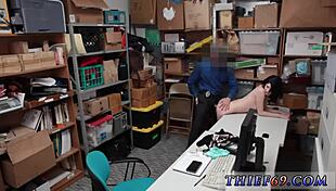 Petite huge tits emo teen squirts hard under LP officer's hardcore watch