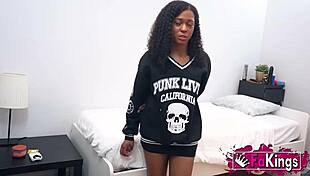 flawless ebony teen zoe bombon lures older friend for home quickie doggystyle