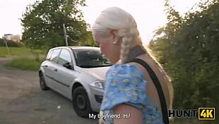 innocent park pickup turns into rough pounding of young tight shaved beauty